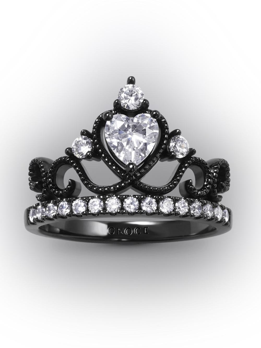 Gnoce black tiara ring 3.5